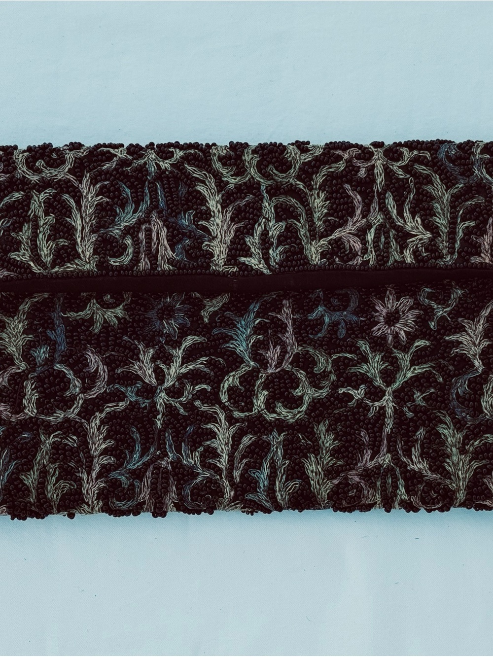 Vintage Bags by Josef Hand Beaded Floral Clutch Evening Bag Unique Multicolor
